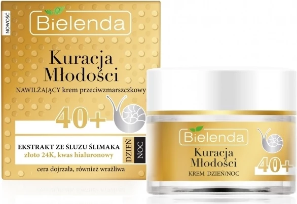 Vlažilna krema za obraz proti gubam Bielenda Youthful Treatment 40+, za ženske, 50 ml