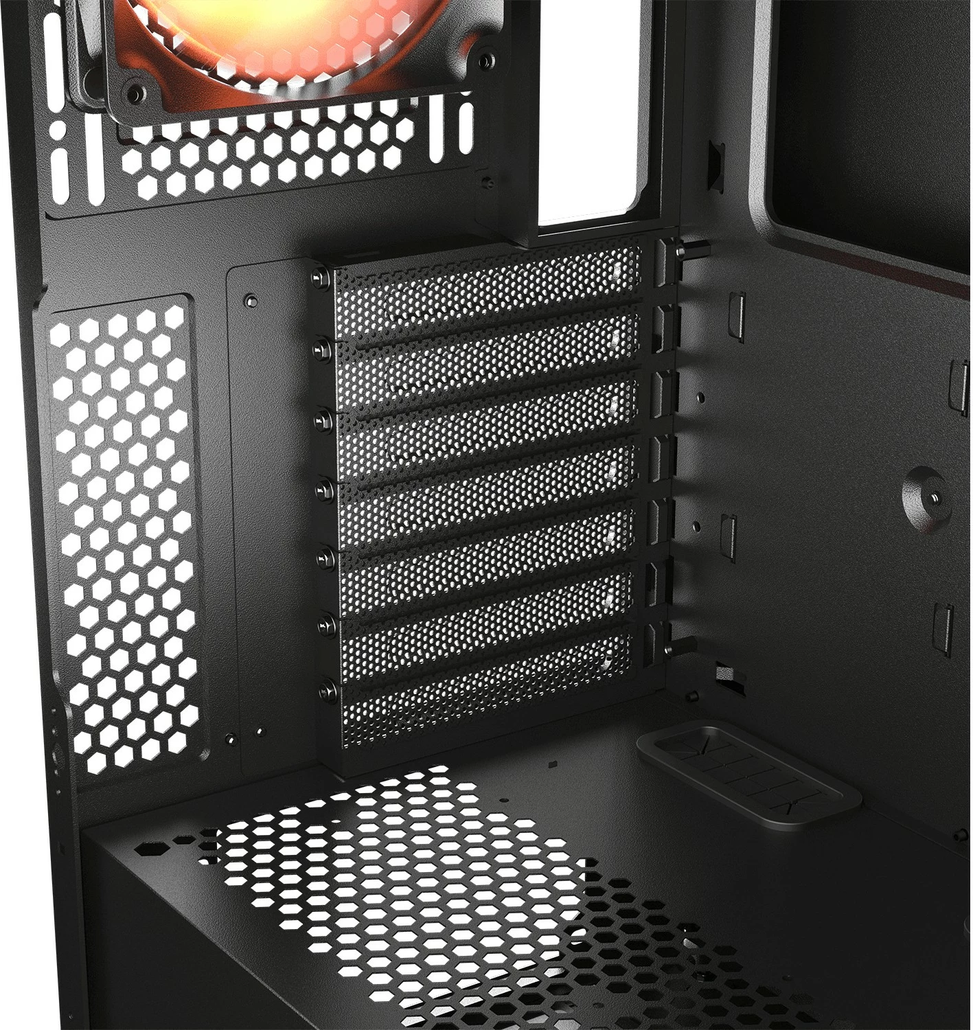 Midi računalniško ohišje Cougar Airface ECO, ARGB, črno