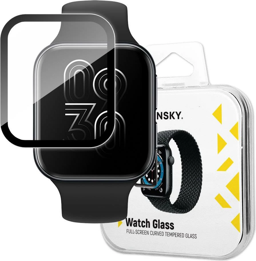 Hibridno zaščitno steklo za Oppo Watch 41mm Wozinsky, črno