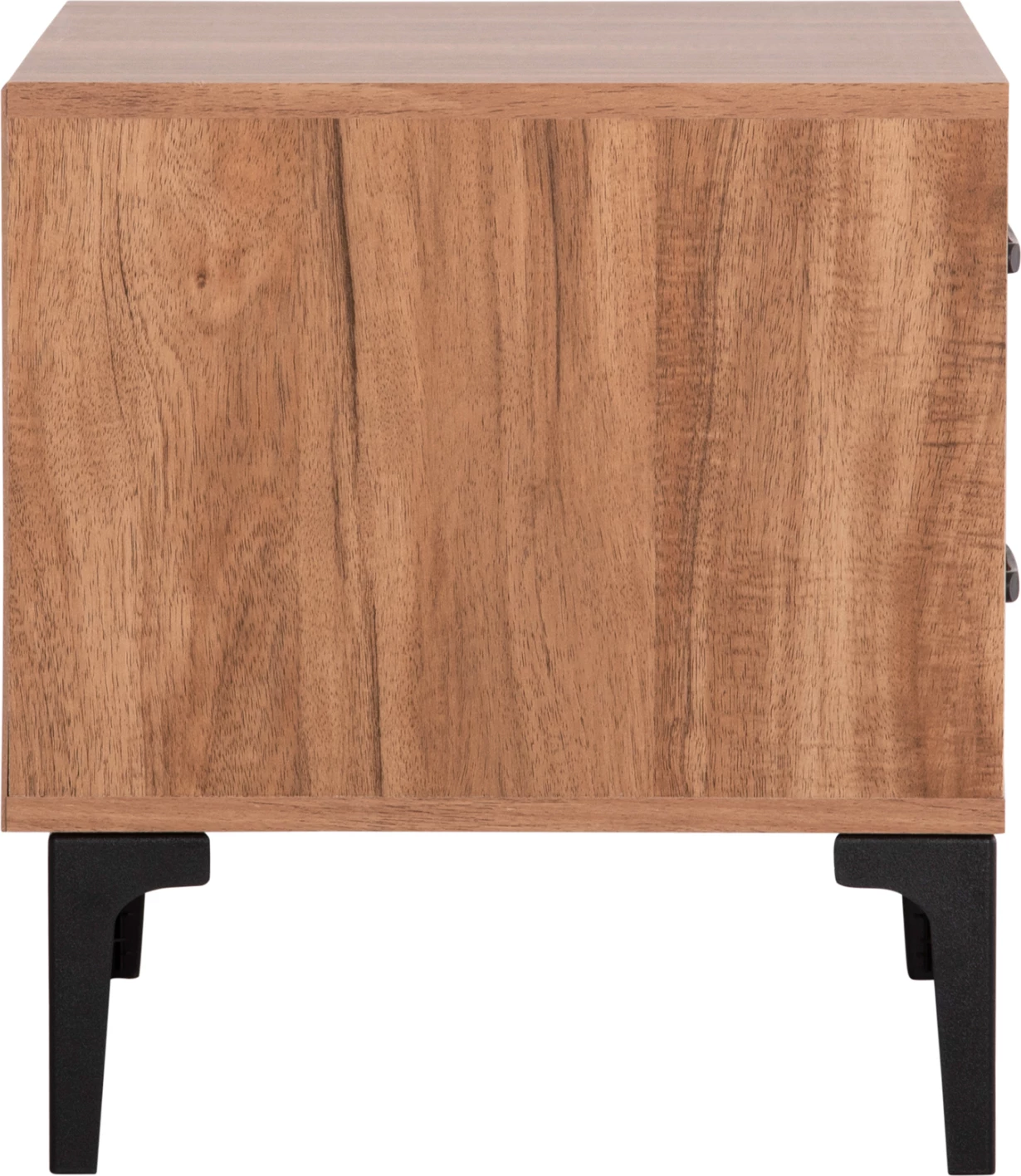 Nočna omarica serije HARRY FH2487.01 melamin v naravni barvi lesa-črna 55x43x48Hcm