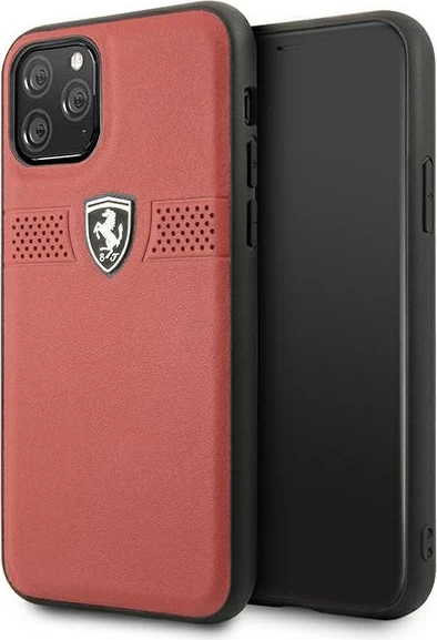 Ovitek iz usnja Off Track, Ferrari FEOBAHCN58RE za iPhone 11 Pro 5,8", rdeč