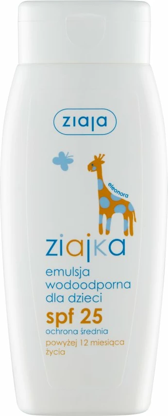 Emulzija za sonce za otroke Ziaja Ziajka Waterproof SPF25, 150 ml