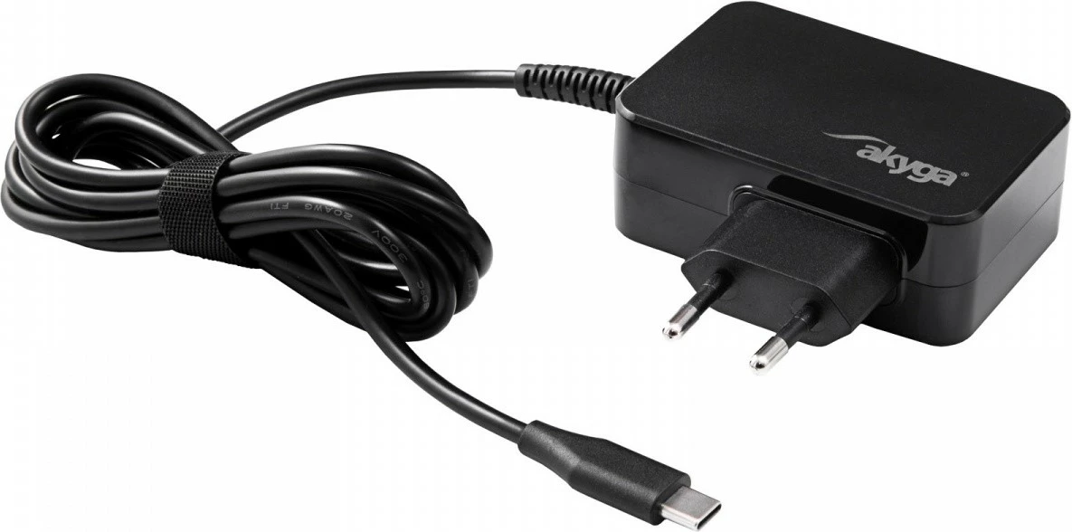 Polnilec z USB-C PD 3.0, 65W, črn AKYGA AK-ND-81