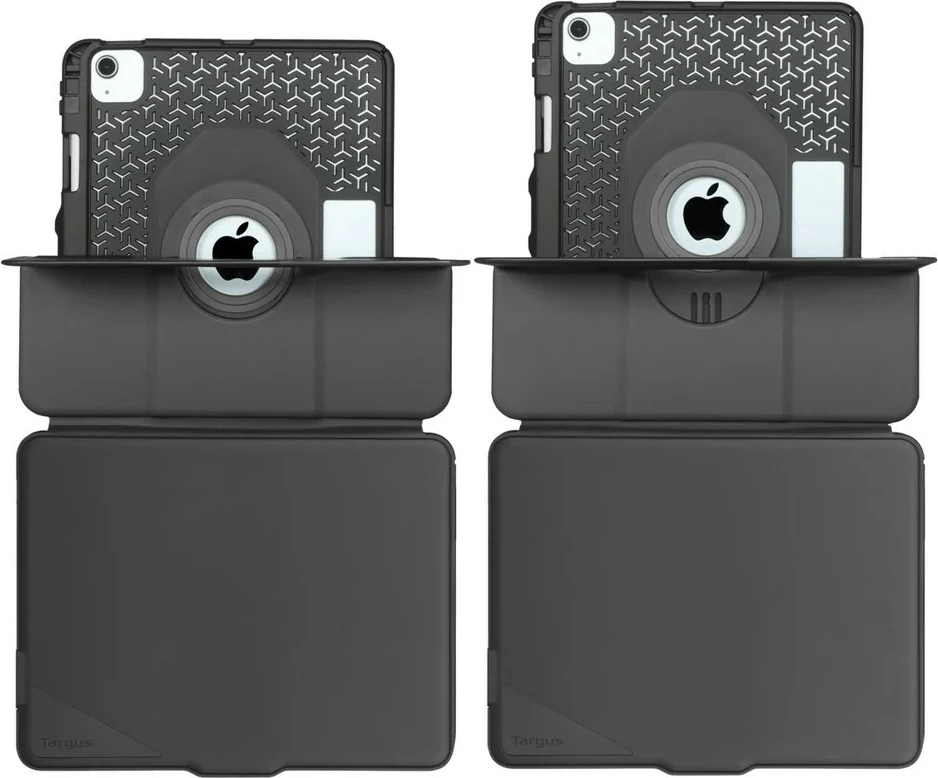 Ovitek s tipkovnico in Bluetooth za iPad Air, Targus Versavu THZ967DE, nemški, črn