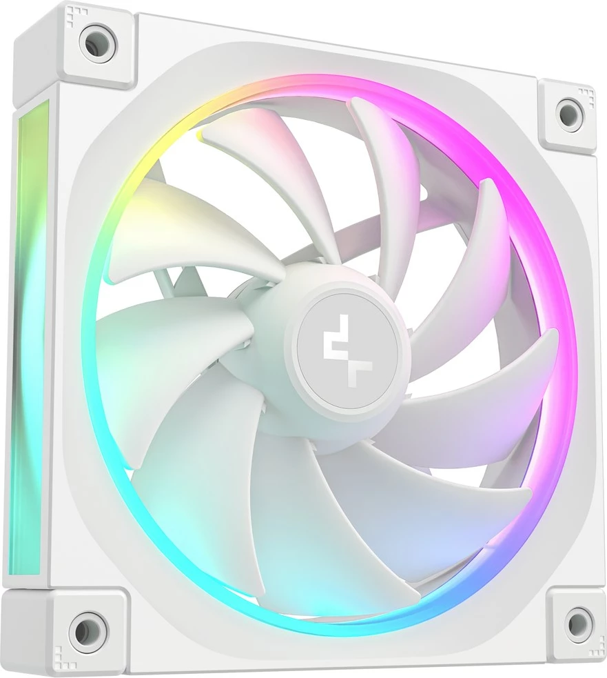 Ventilator za računalniško ohišje DeepCool FL12 WH, 12 cm, bel, 1 kos