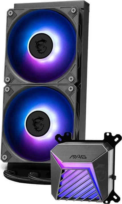 All-in-one vodno hlajenje 240 (2x12 cm), črno MSI MAG Coreliquid A15