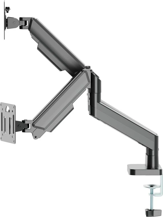 Dvojni namizni nosilec za monitor 17-32\" GEMBIRD MA-DA2-06, črn