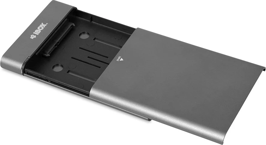 Ohišje za HDD iBox HD-06, 2,5-palčno, siva