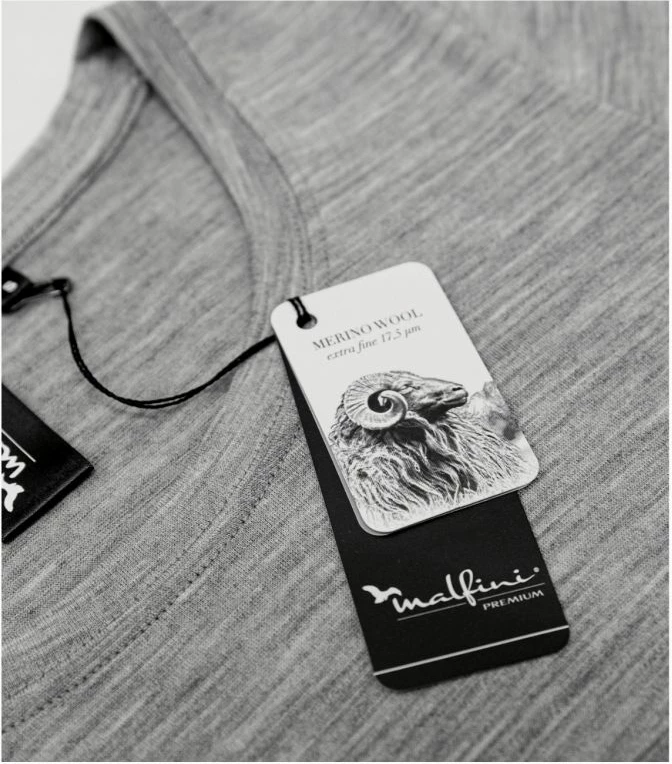 Premium Merino ženska majica z dolgimi rokavi, Malfini, siva