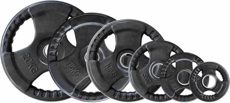 Olimpijska gumijasta plošča 2,5 kg, HMS TOK02, črna