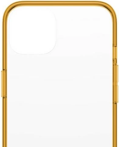 Prozoren antibakterijski ovitek PanzerGlass ClearCase za iPhone 13/14/15, prosojno rumen