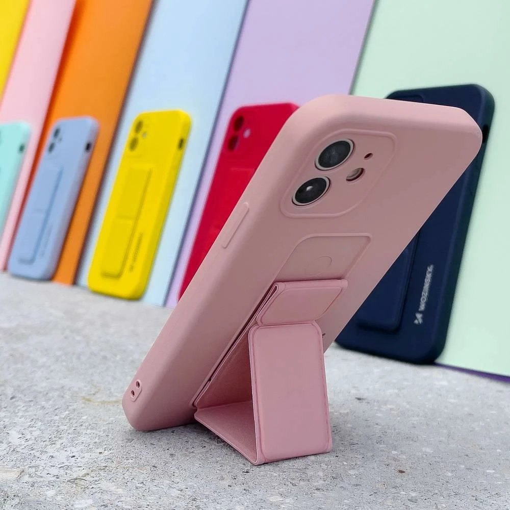 Ovitek s podstavkom Wozinsky za Samsung Galaxy A32 5G, silikon, rumen