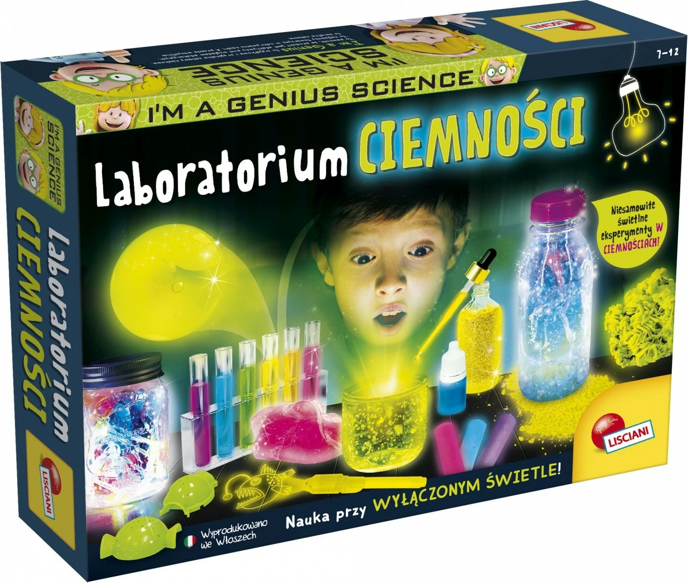 Edukativni znanstveni komplet Temni laboratorij Lisciani I'm a Genius, za otroke 7+