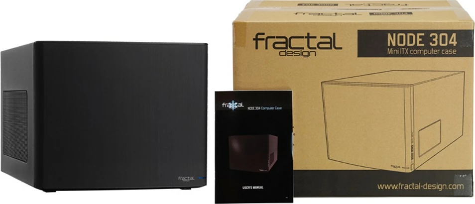 Kompakten ohišje Fractal Design NODE 304, cube, Mini-ITX/Mini-DTX, črn