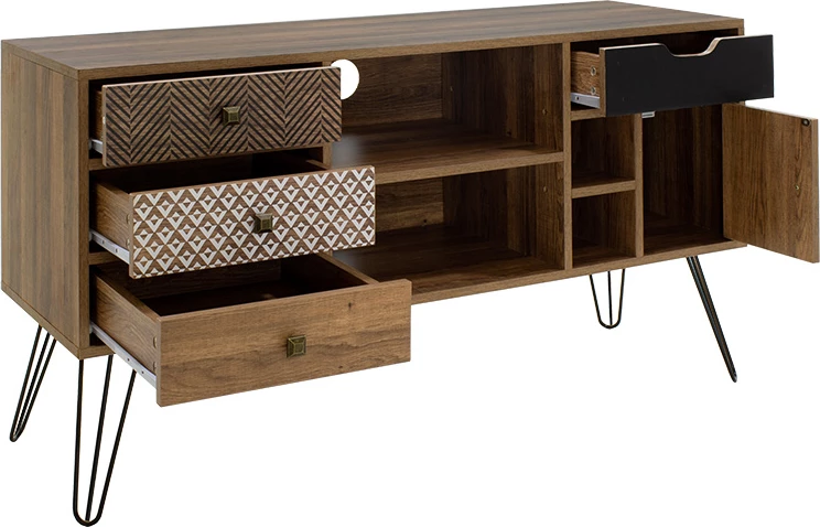 TV omara Boho, oreh, 120x39x64 cm