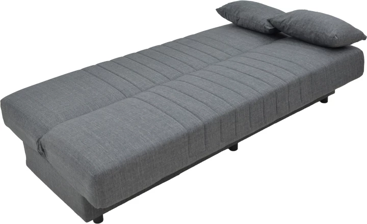 Raztegljiv trosed s shranjevalnim prostorom Romina, antracit blago, 190x75x85 cm