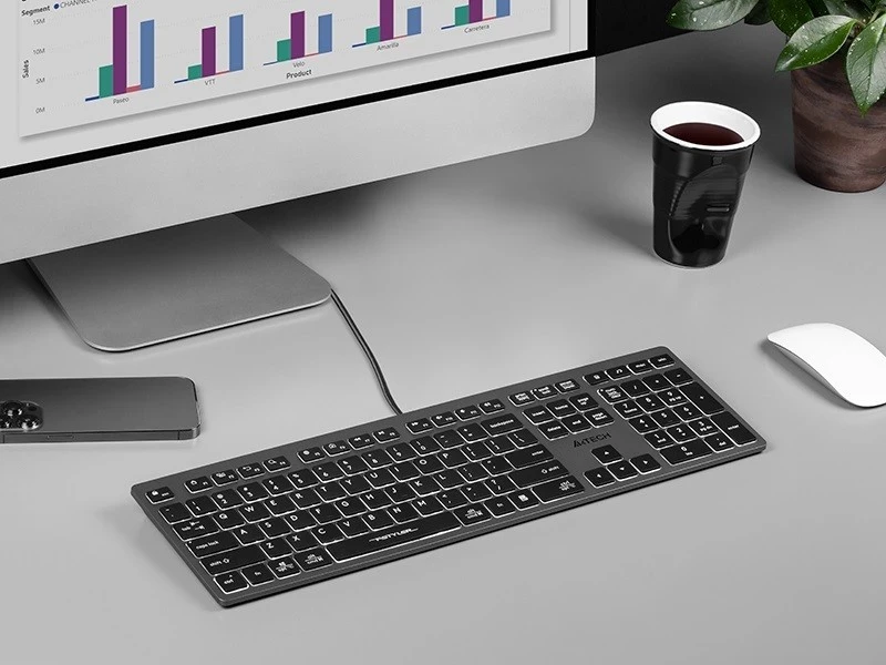 Tastatura A4Tech FSTYLER FX60H, črna