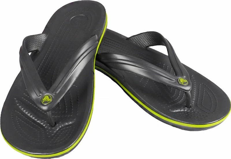 Papuče Crocs Crocband Flip za moške, zelena/grafit
