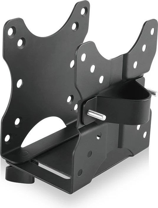 Nosilec za mini PC, ICY BOX IB-MSA102-VM, montaža na mizo, VESA 75x75/100x100 mm, črn