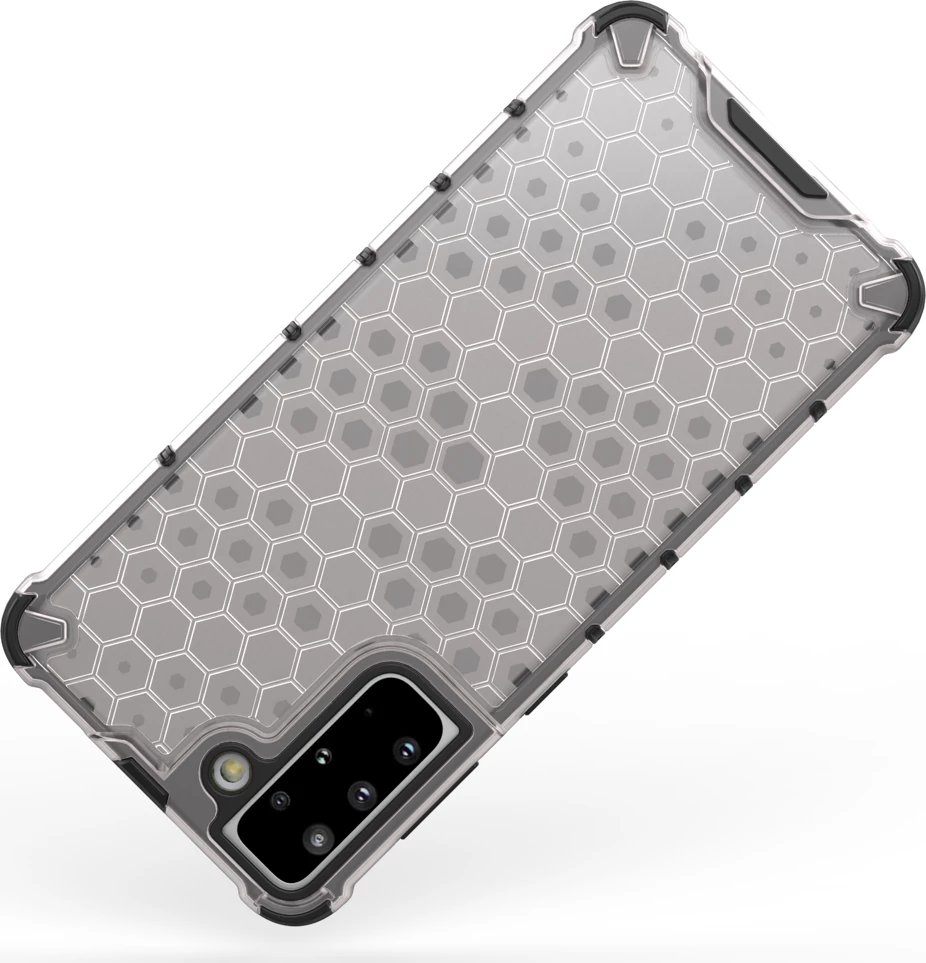 Prozoren ovitek s honeycomb vzorcem Hurtel za Samsung Galaxy S22+