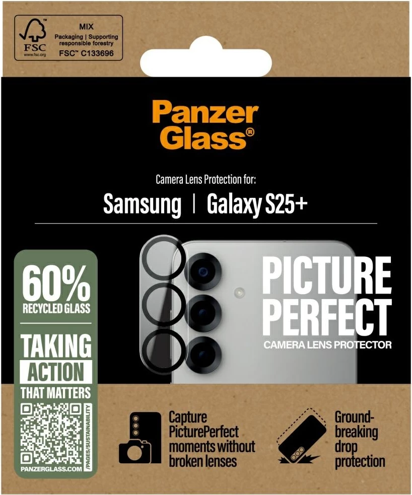 Zaščitno steklo za kamero PanzerGlass za Samsung Galaxy S25+