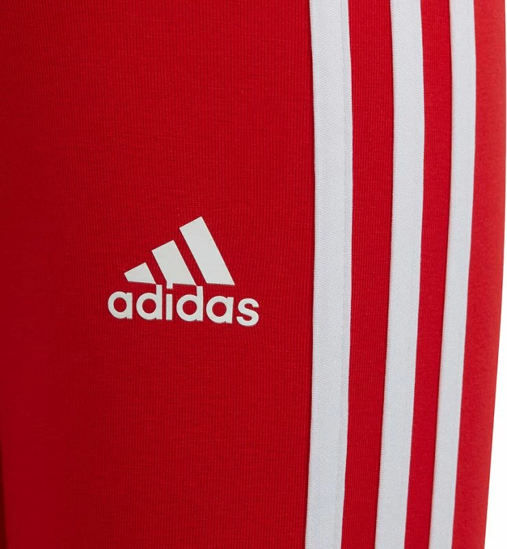 Helanke rdeče adidas, Essentials 3-Stripes Jr