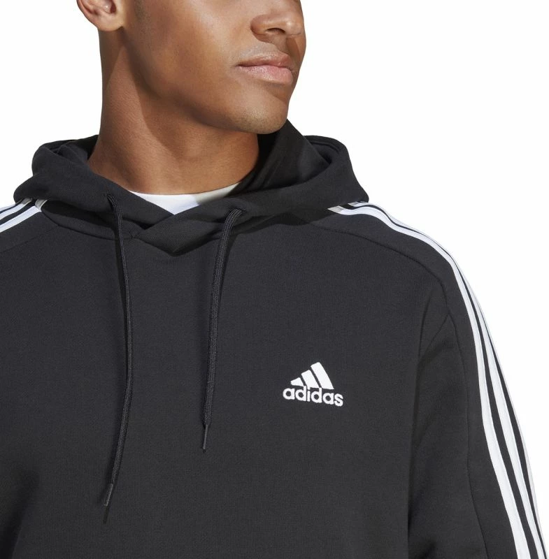 Pulover s kapuco adidas, moški, črn