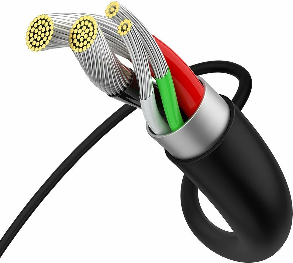 Kabel USB-A na micro USB, 1 m, 2A, črn - Baseus Superior CAMYS-01