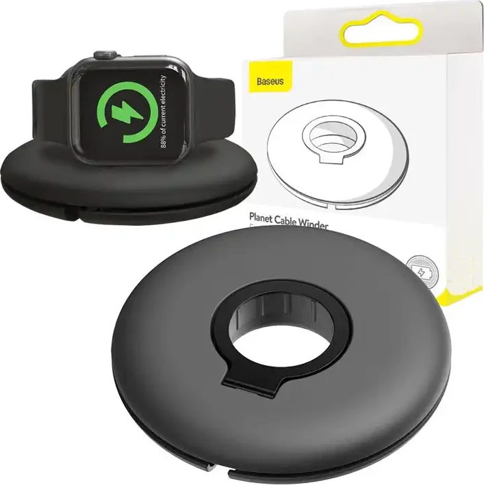 Organizator za kabel Baseus Planet za Apple Watch, ACSLH-01, črn