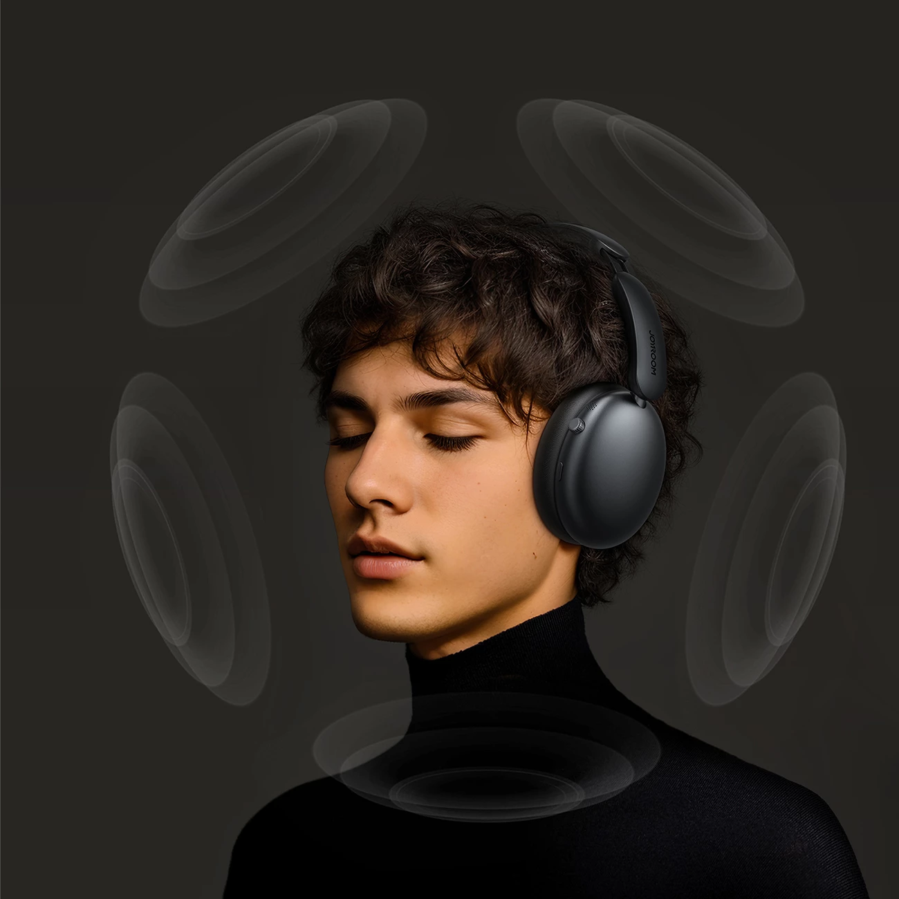 Brezžične slušalke Joyroom J-Head Series JR-JH1 z ANC, Bluetooth 5.4, črne