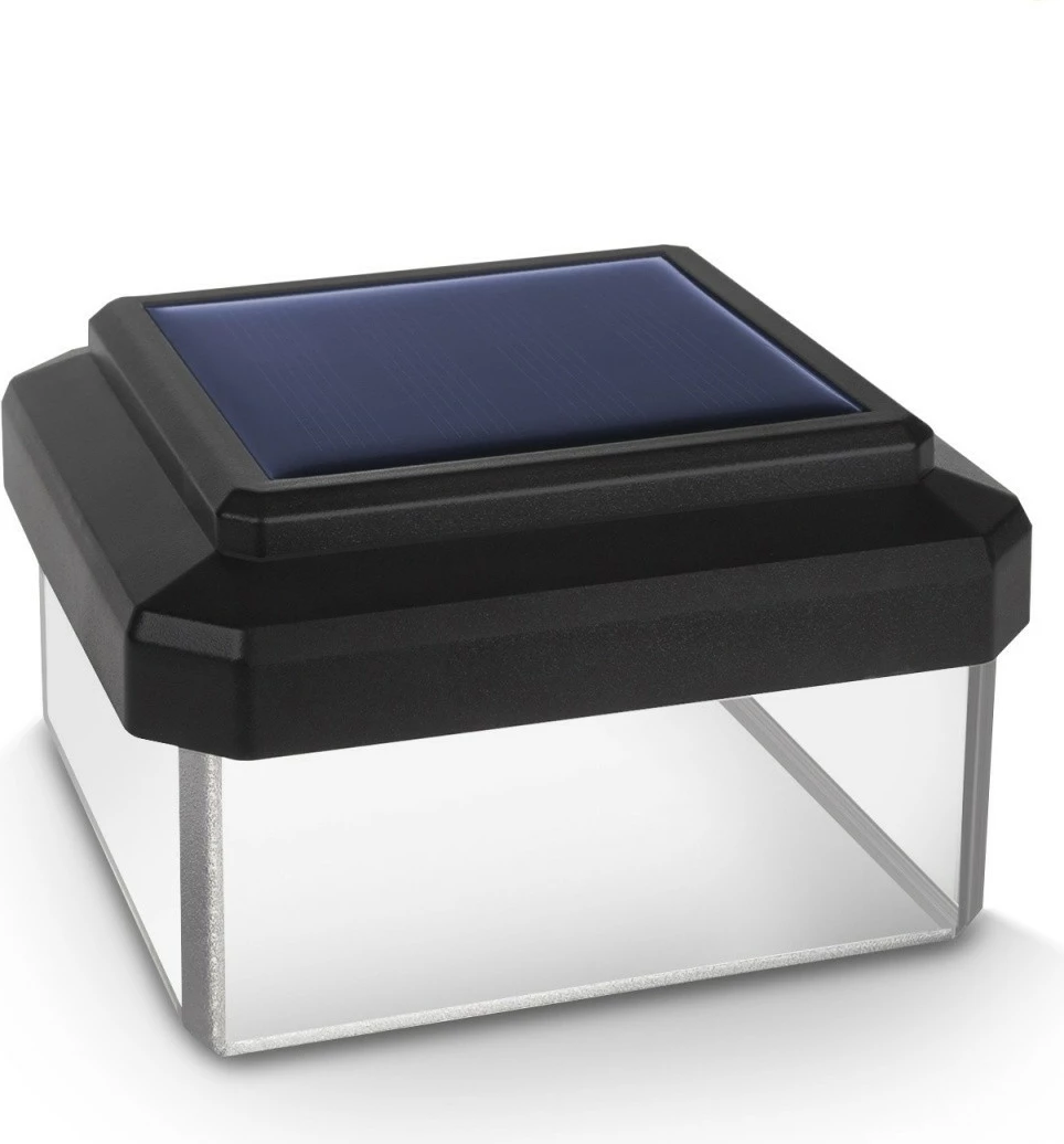 Svetilka na sončno energijo za steber z LED, GreenBlue GB125, za stebre 60x40 mm, 4000K, črna