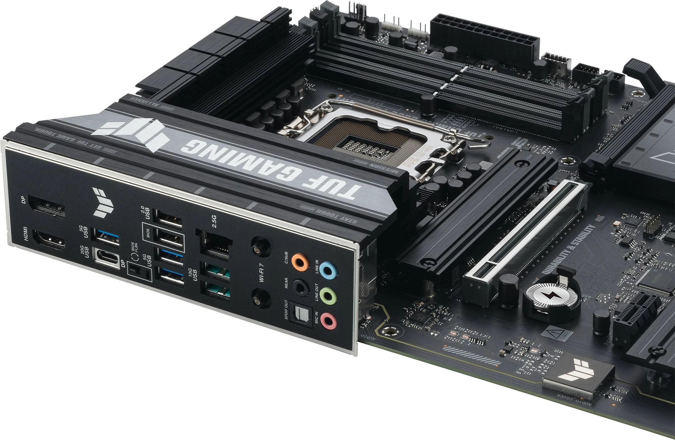 Plošča za matično ploščo ASUS TUF GAMING B860-PLUS WIFI, LGA1851, ATX