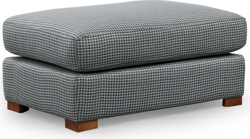 Kotna sedežna garnitura, Atelier del Sofa Loop 2, svetlo siva, z otomanom