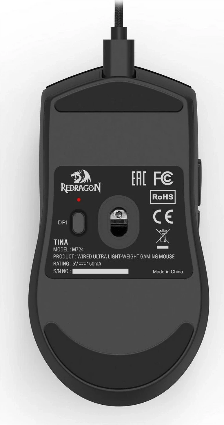 Miška Redragon M724 K1NG, 12400 DPI, črna
