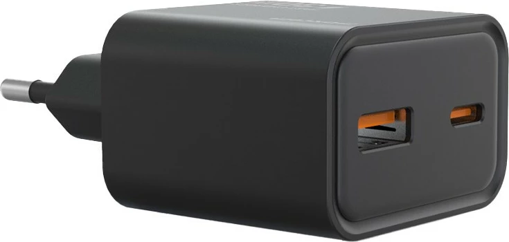 Mrežni polnilec Maxcom LAD 30W USB A+C, črn