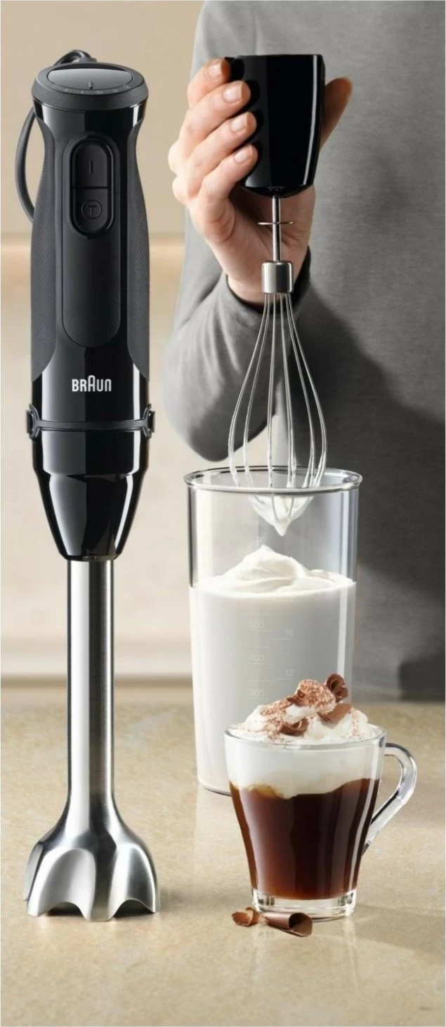 Močan palični mešalnik MultiQuick 5 MQ 50051M, 1000 W, črn - Braun