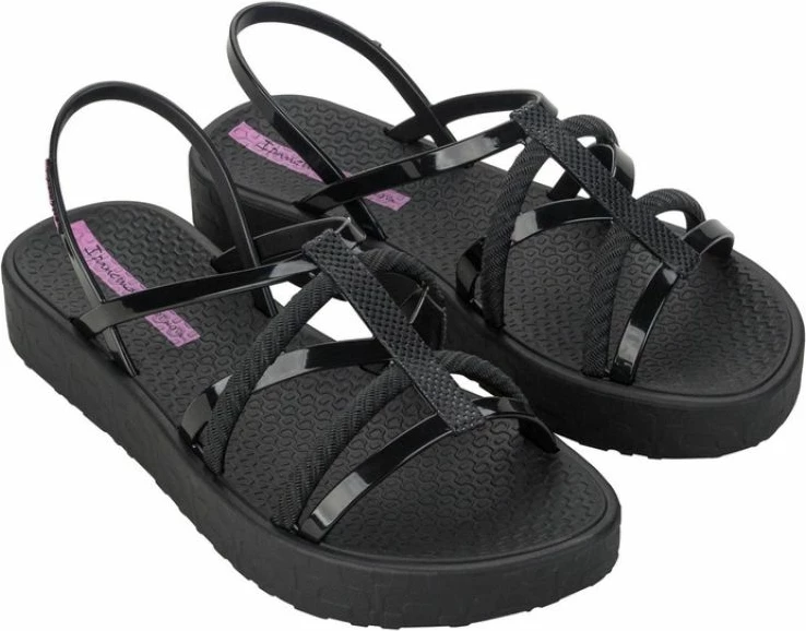 Sandali Ipanema Diversa Flatform, črni