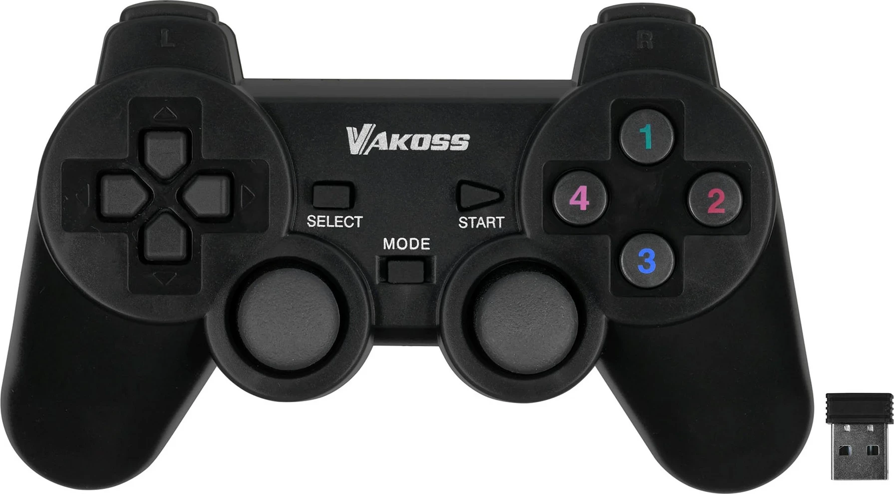 Brezžični igralni gamepad VAKOSS GP-3925BK, črn