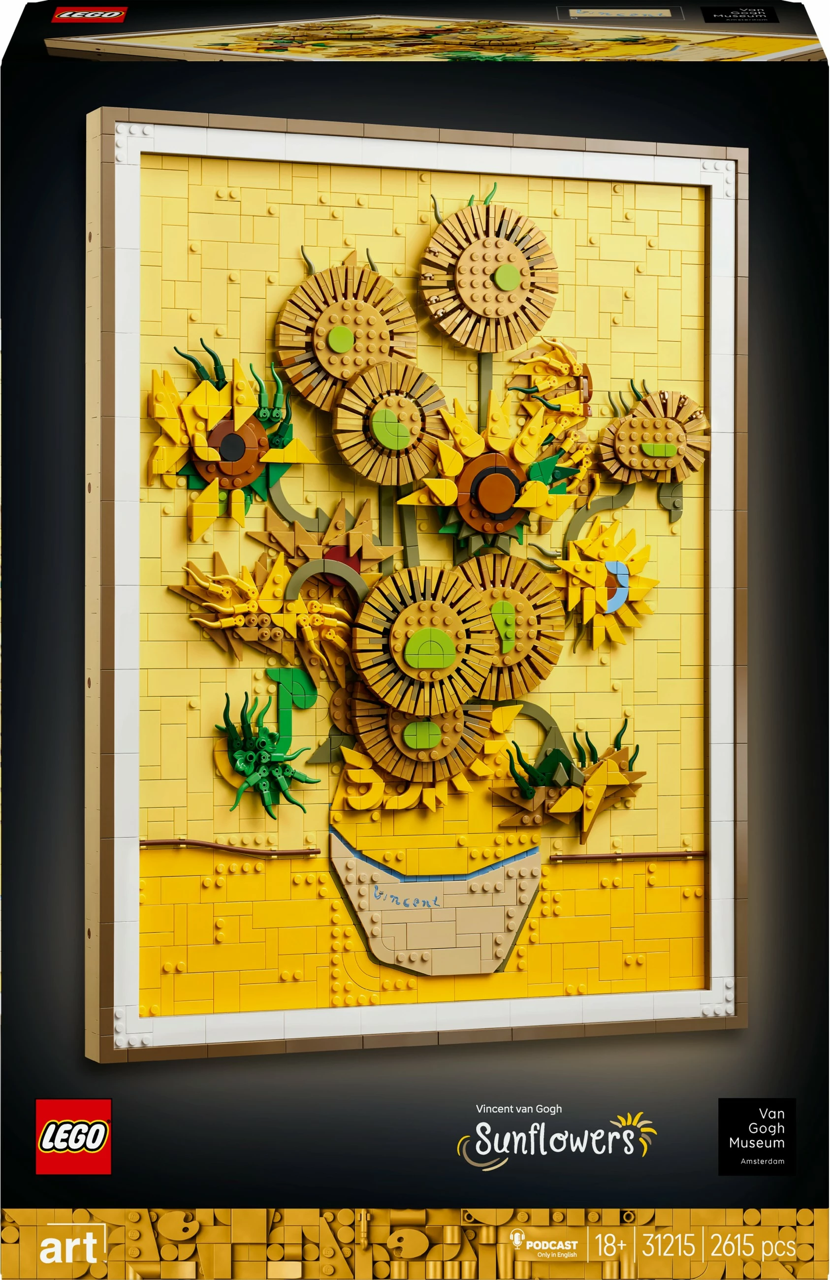 Sestavljanka umetniško delo 31215 Vincent van Gogh Sončnice, večbarvna