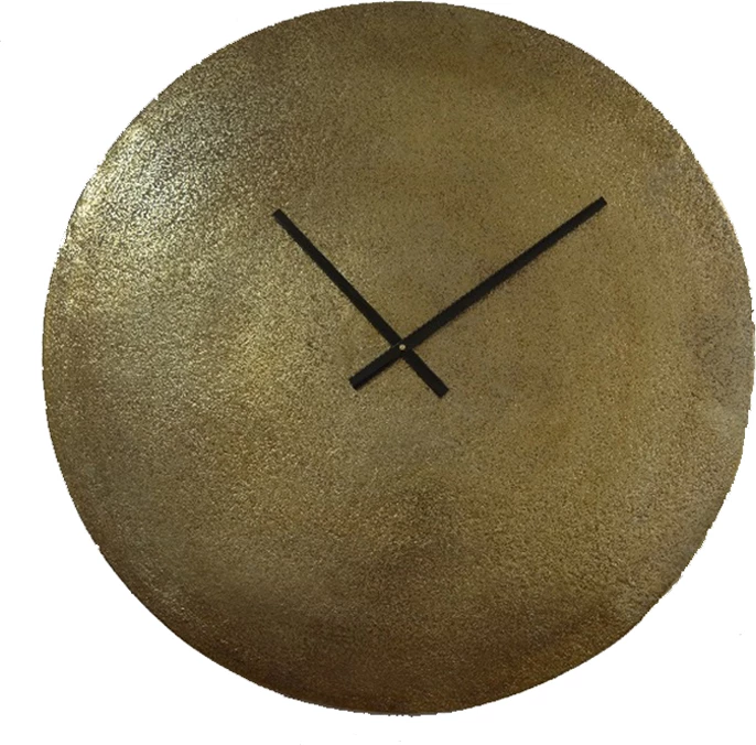 Dekorativna stenska ura, alumin, antik bronasta, 74x74x1 cm