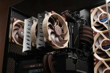 Zračno hlajenje Noctua NH-D15 G2, IC Intracom, 2x14 cm, PWM, za procesor, rjavo/bež