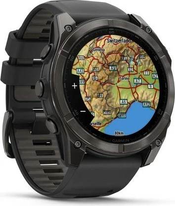 Napreden pametni športni ura, Garmin Fenix 8, 51 mm, AMOLED, 32 GB, GPS, črna