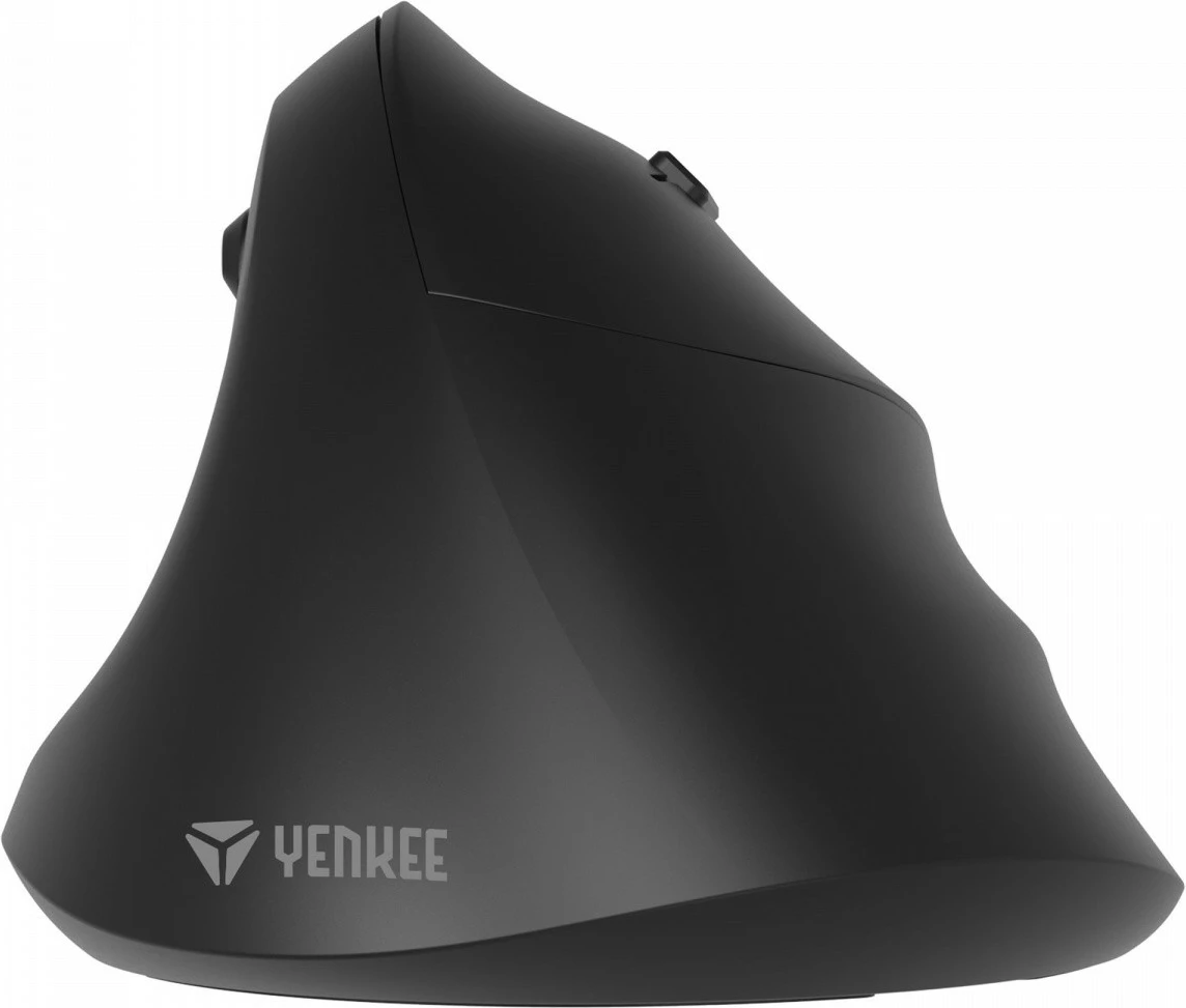 Ergonomska brezžična miška za desno roko YENKEE YMS 5060, 2400 DPI, črna