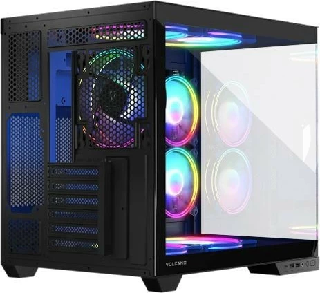 Računalniško ohišje Volcano Panorama APEX ARGB 3F Midi MODECOM, siva