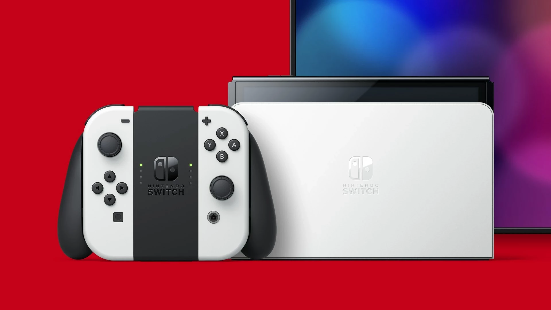 Prenosna igralna konzola OLED 7" Nintendo Switch, 64 GB, Wi‑Fi, bela