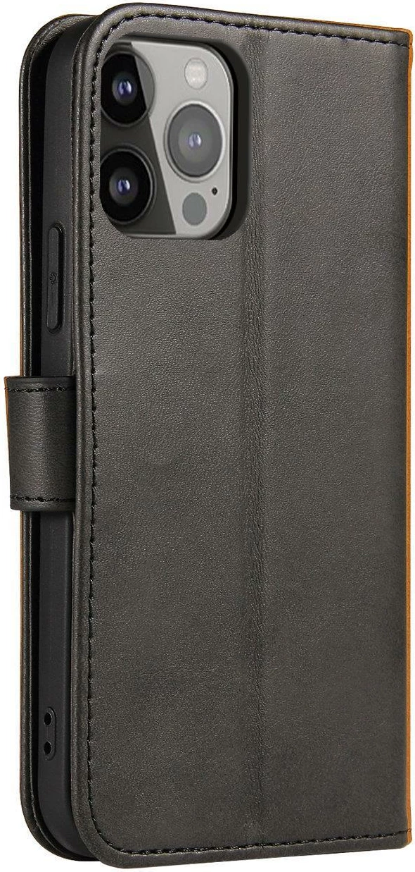 Ovitek za telefon s magnetnim pokrovom, etui, denarnica in stojalo Hurtel Magnet Case za Vivo Y35 / Vivo Y22 / Vivo Y22s, črn