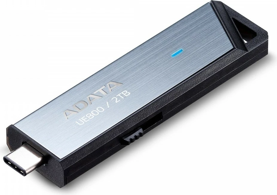 USB ključ 2 TB, USB Type-C, srebrn, Adata Dashdrive Elite UE800
