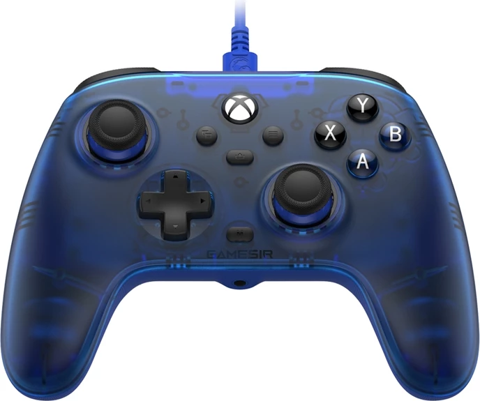 Igralni krmilnik z žico GameSir T7, za Xbox, PC, moder