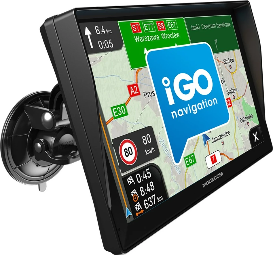 GPS-navigacija za avtomobile MODECOM FreeWAY CX 9.3 PLUS z iGO Navigation, 16 GB, črn