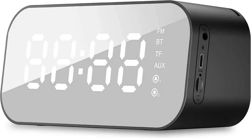 Bluetooth zvočnik z budilko in radio Havit M3, črn
